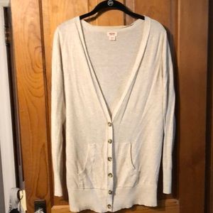 MOSSIMO oatmeal cardigan with pockets XL